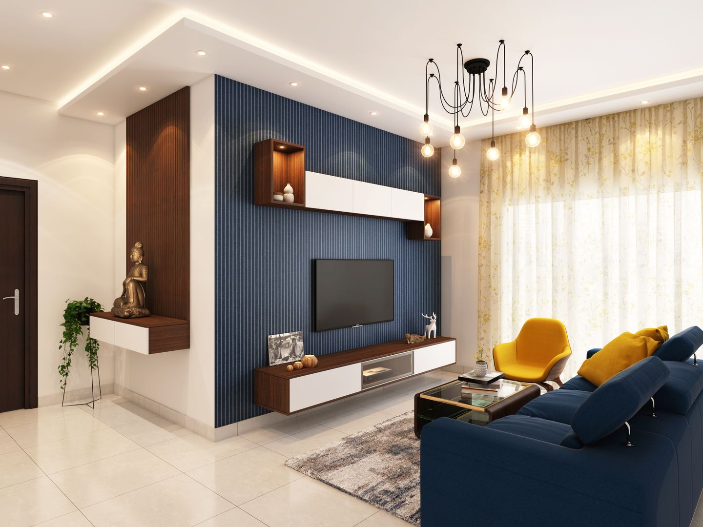 Furnished residential living space